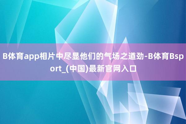 B体育app相片中尽显他们的气场之遒劲-B体育Bsport_(中国)最新官网入口