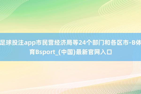 足球投注app市民营经济局等24个部门和各区市-B体育Bsport_(中国)最新官网入口