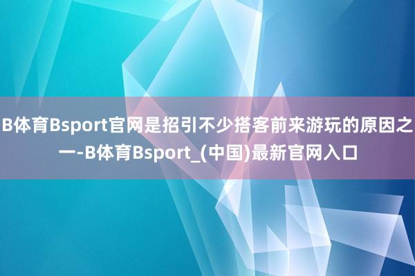 B体育Bsport官网是招引不少搭客前来游玩的原因之一-B体育Bsport_(中国)最新官网入口