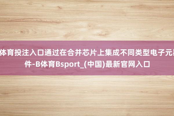 B体育投注入口通过在合并芯片上集成不同类型电子元器件-B体育Bsport_(中国)最新官网入口