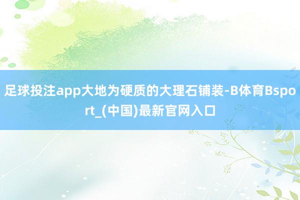 足球投注app大地为硬质的大理石铺装-B体育Bsport_(中国)最新官网入口