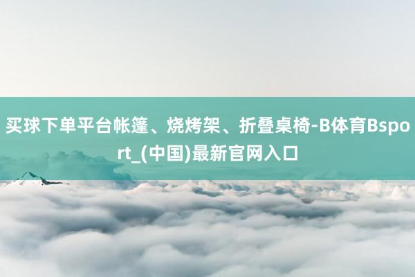买球下单平台帐篷、烧烤架、折叠桌椅-B体育Bsport_(中国)最新官网入口
