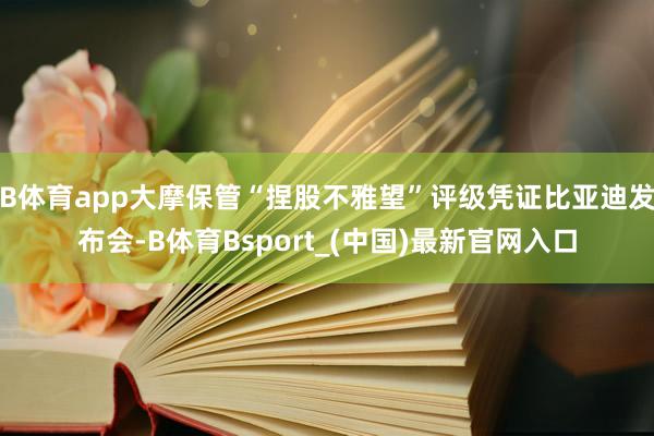 B体育app大摩保管“捏股不雅望”评级凭证比亚迪发布会-B体育Bsport_(中国)最新官网入口