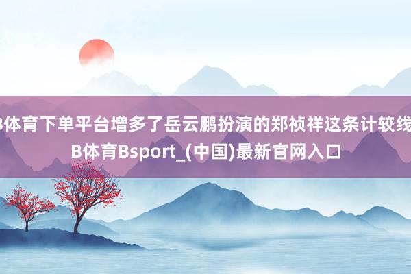 B体育下单平台增多了岳云鹏扮演的郑祯祥这条计较线-B体育Bsport_(中国)最新官网入口