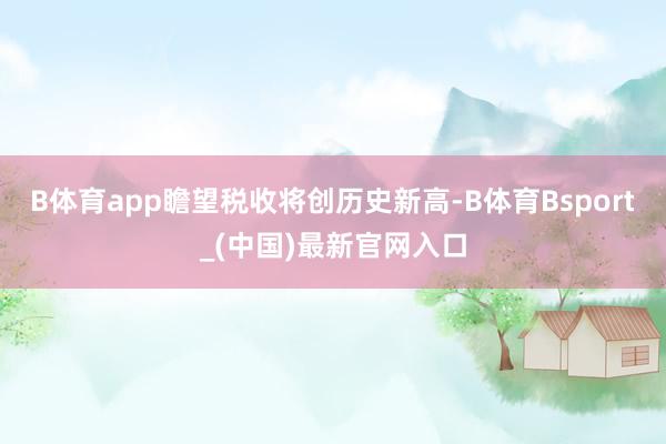 B体育app瞻望税收将创历史新高-B体育Bsport_(中国)最新官网入口