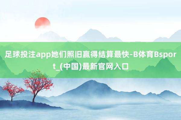 足球投注app她们照旧赢得结算最快-B体育Bsport_(中国)最新官网入口