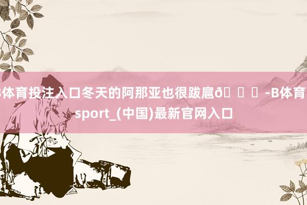 B体育投注入口冬天的阿那亚也很跋扈🌊-B体育Bsport_(中国)最新官网入口