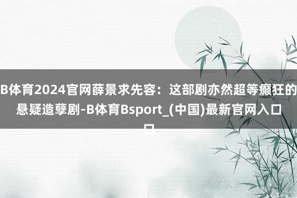 B体育2024官网薛景求先容：这部剧亦然超等癫狂的悬疑造孽剧-B体育Bsport_(中国)最新官网入口
