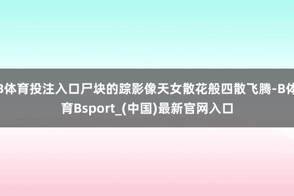B体育投注入口尸块的踪影像天女散花般四散飞腾-B体育Bsport_(中国)最新官网入口