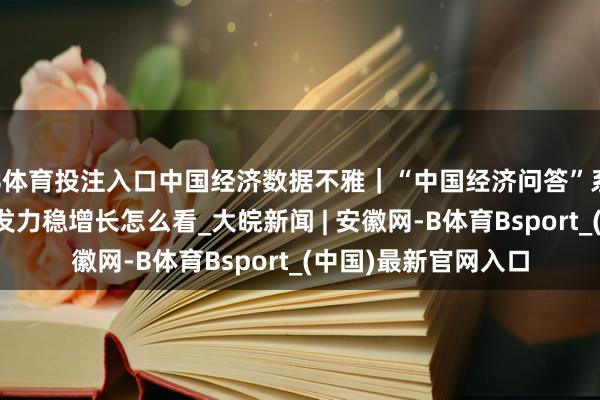 B体育投注入口中国经济数据不雅｜“中国经济问答”系列之五：货币策略发力稳增长怎么看_大皖新闻 | 安徽网-B体育Bsport_(中国)最新官网入口