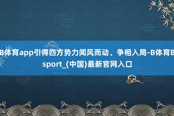 B体育app引得四方势力闻风而动、争相入局-B体育Bsport_(中国)最新官网入口