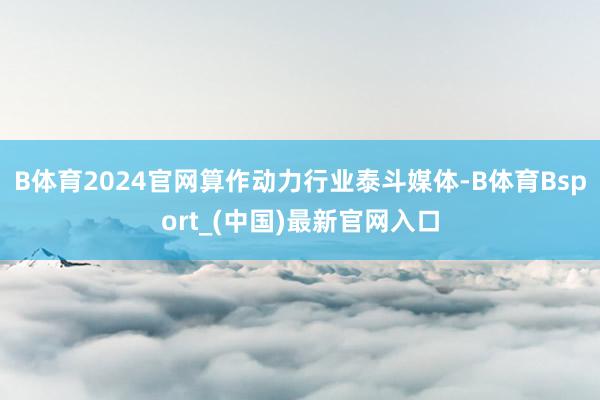 B体育2024官网算作动力行业泰斗媒体-B体育Bsport_(中国)最新官网入口