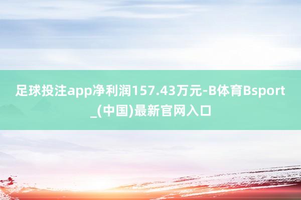 足球投注app净利润157.43万元-B体育Bsport_(中国)最新官网入口