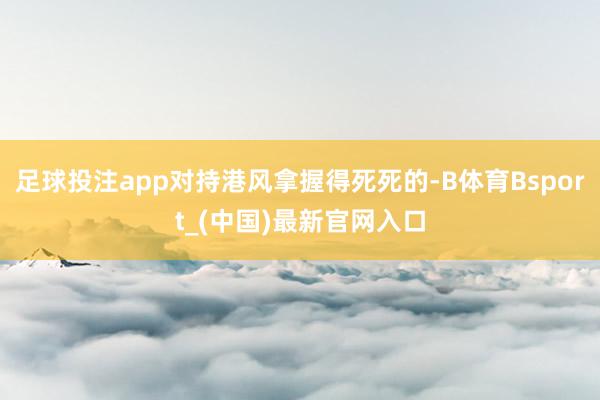 足球投注app对持港风拿握得死死的-B体育Bsport_(中国)最新官网入口