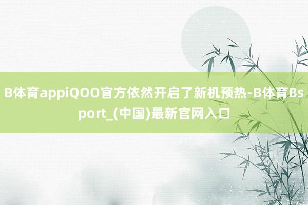 B体育appiQOO官方依然开启了新机预热-B体育Bsport_(中国)最新官网入口