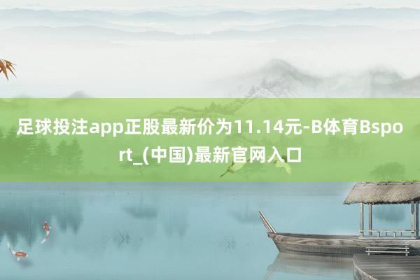 足球投注app正股最新价为11.14元-B体育Bsport_(中国)最新官网入口