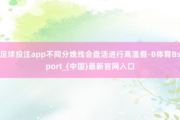 足球投注app不同分娩线会盘活进行高温假-B体育Bsport_(中国)最新官网入口