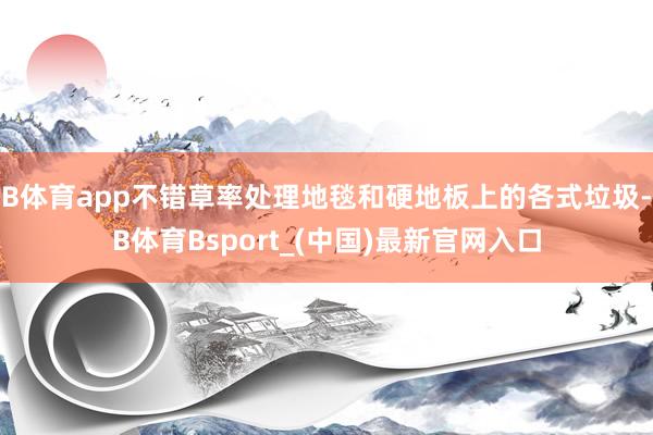 B体育app不错草率处理地毯和硬地板上的各式垃圾-B体育Bsport_(中国)最新官网入口